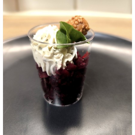 Verrine betterave et fromage frais