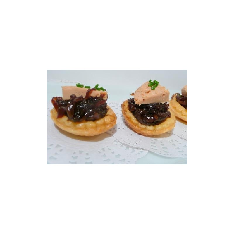 Mini tartelette oignons et foie gras