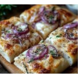 focaccia oignons rouge