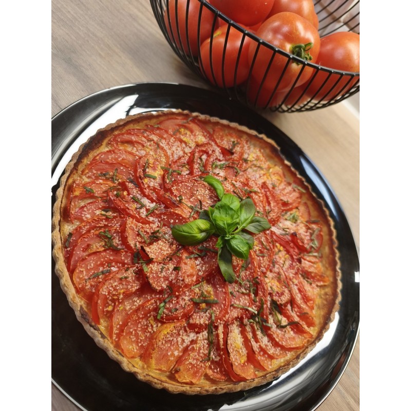 Tarte tomate moutarde basilic 6 pers 5